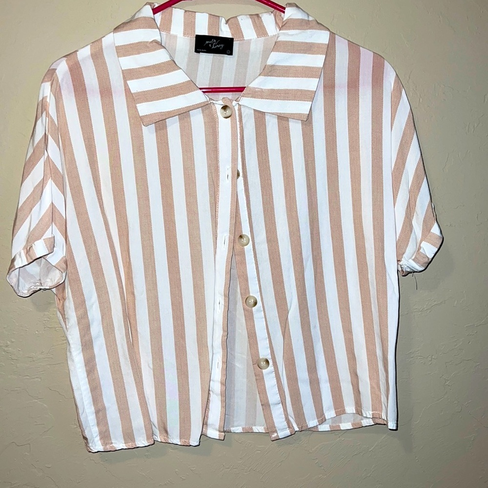 Milk and Honey. Crop top. Size large. New. Smoke free and pet free.